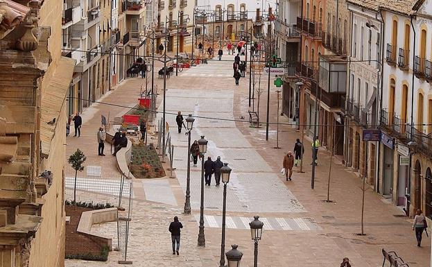 La huelga de transporte retrasa las obras que están en marcha, como las de la Corredera