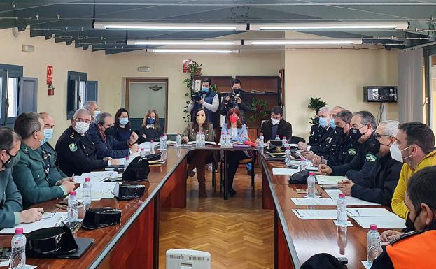 Reunión de coordinación para garantizar la seguridad durante la Semana Santa
