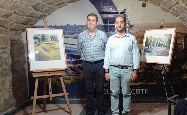 Acuarelas que evocan el mar de olivos jiennense