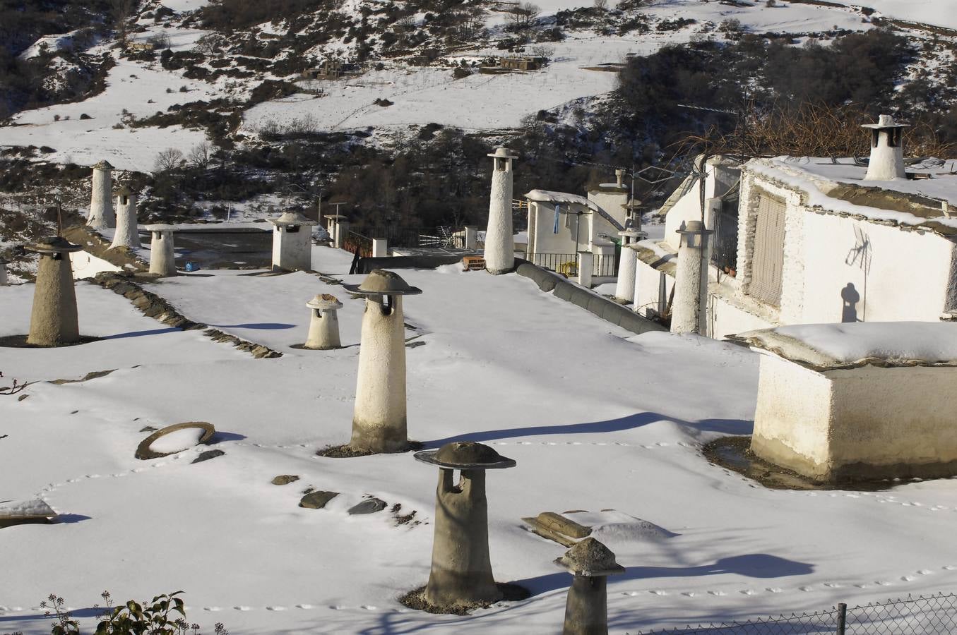 La Alpujarra cubierta de nieve