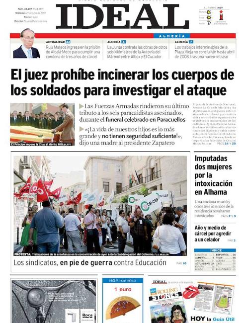 Homicidio imprudente en la residencia de Alhama