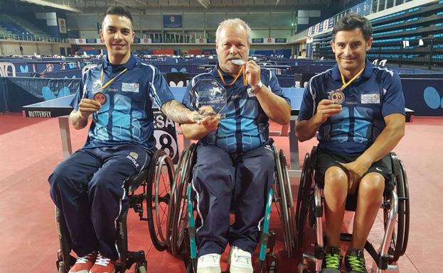 Lluvia de metales para los granadinos en la última jornada del Nacional adaptado