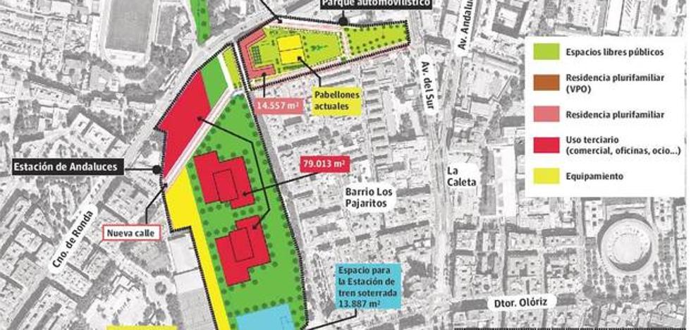 Así es el plan para soterrar el AVE en Granada: 1.900 viviendas y 126.000 metros 'verdes'