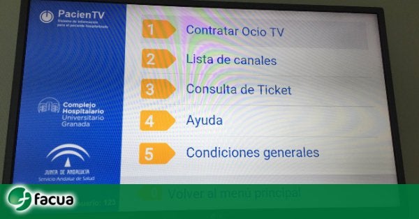 Facua pide explicaciones por el corte de televisión gratuita a los pacientes del PTS