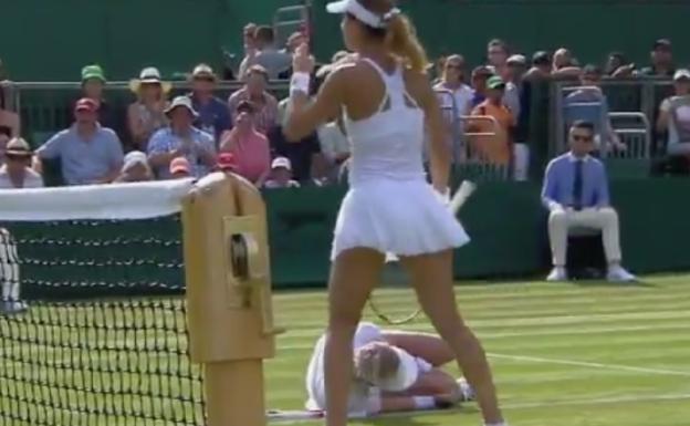 Los escalofriantes gritos de una tenista que se lesionó en Wimbledon