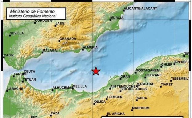 Un seismo de magnitud 4,3 en el Mediterráneo se siente en Almería