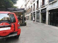 Una mujer resulta herida en un incendio en la plaza Bib Rambla