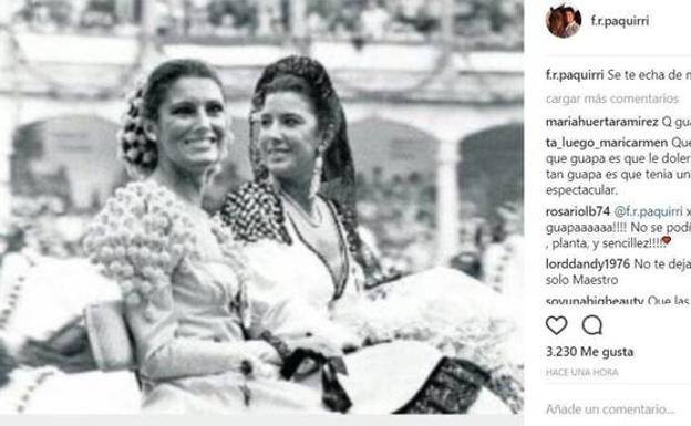 El emotivo mensaje de Fran Rivera a Carmina Ordoñez