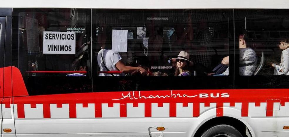 Los trabajadores de Alhambra Bus anuncia una huelga indefinida a partir del 5 de agosto