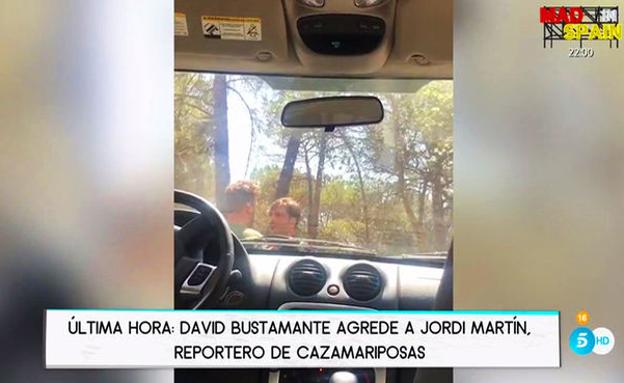 David Bustamante patea al paparazzi que dijo que el cantante tenía nueva pareja