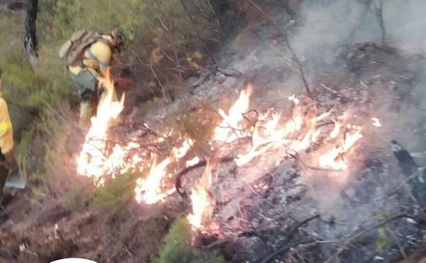 Estabilizado el incendio de Segura de la Sierra