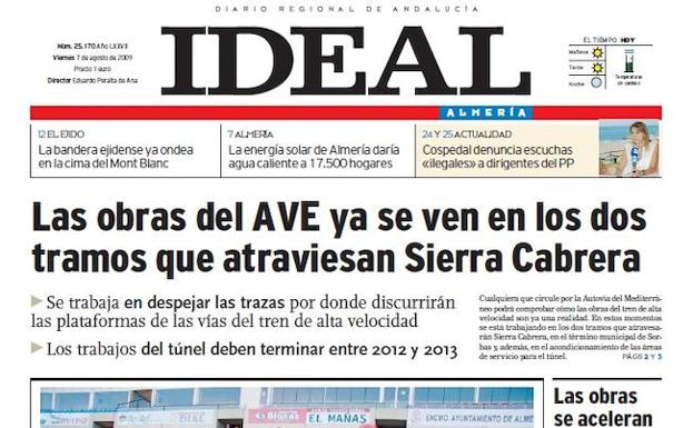 La bandera de El Ejido, en la cima del Mont Blanc