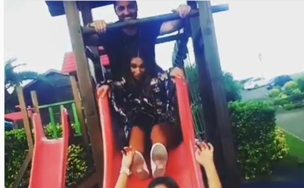 El sorprendente vídeo de Paula Echevarría y Bustamante, juntos y felices con su hija