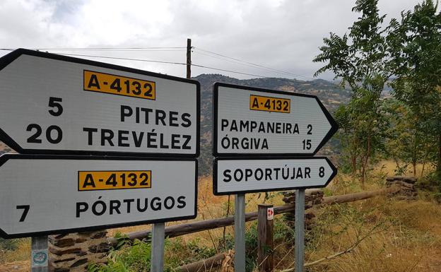 Las señales de la Alpujarra ya están libres de erratas