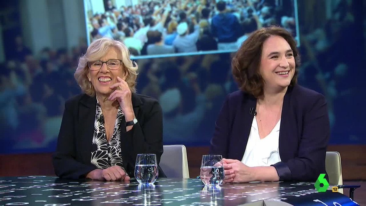 'El Intermedio' reúne a Colau y Carmena para hablar de la independencia de Cataluña