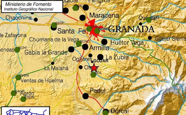Un terremoto de 2.4 en Gójar agita Granada y su cinturón metropolitano