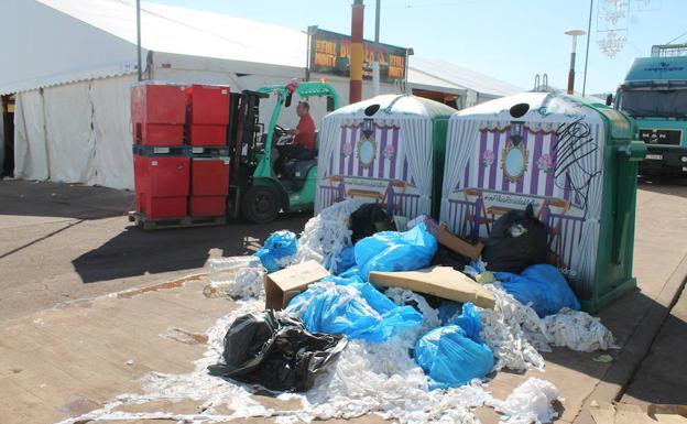 La Feria deja 250.000 kilos de basura