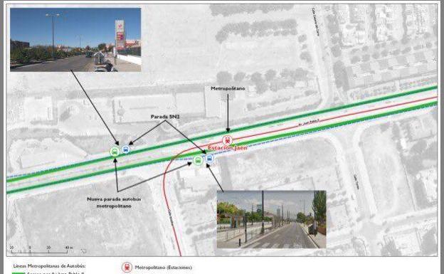 Este lunes abre la nueva parada de autobuses metropolitanos en Granada