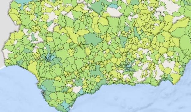 La renta de los 'capitalinos' casi dobla la más baja de la provincia, en el pueblo de María
