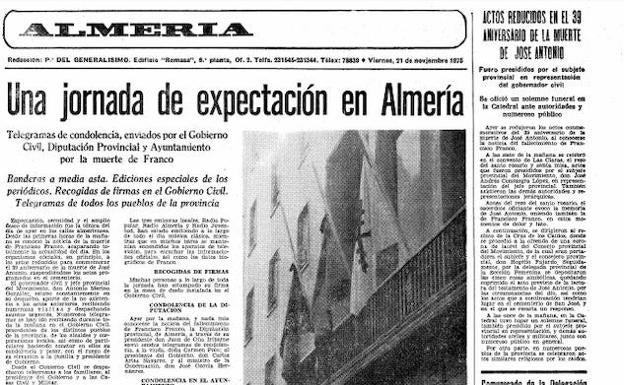 Almerienses: Franco ha muerto