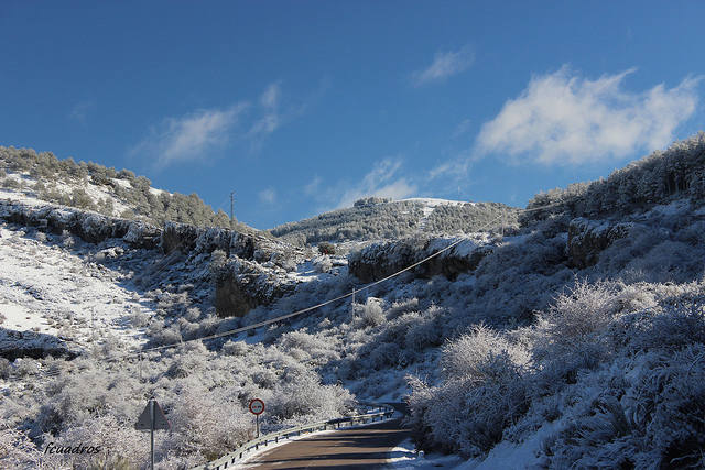El nacimiento del río Segura y el entorno de Pontones, nevados
