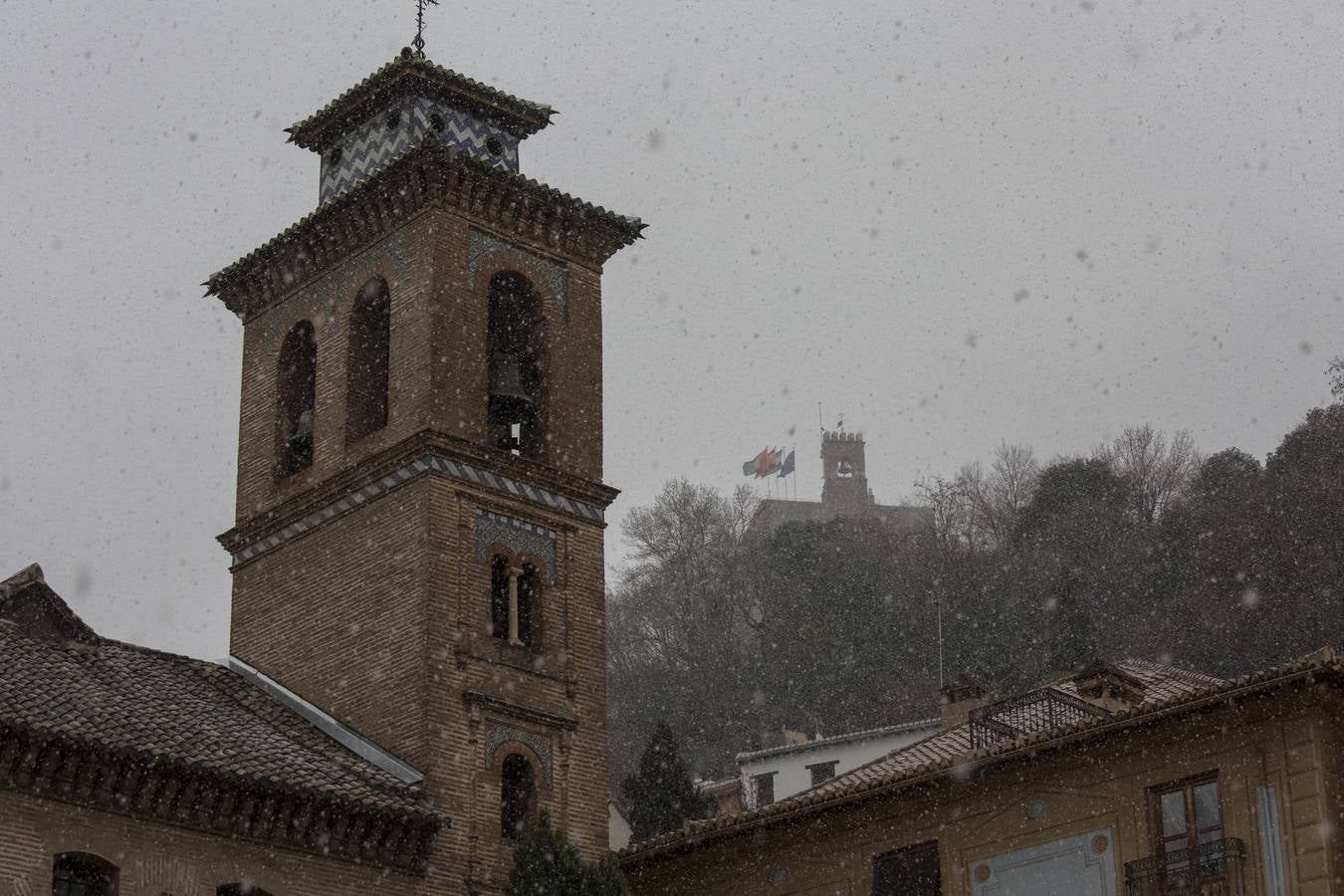 Granada lució de blanco el día de Reyes