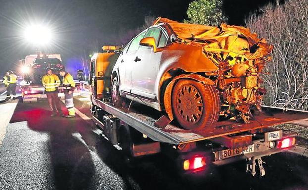 Tres muertos en Cantabria en una colisión provocada por un kamikaze en la A-8