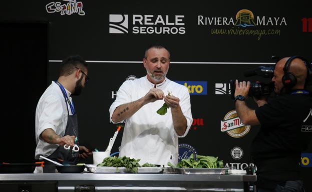 Verduras por un tubo