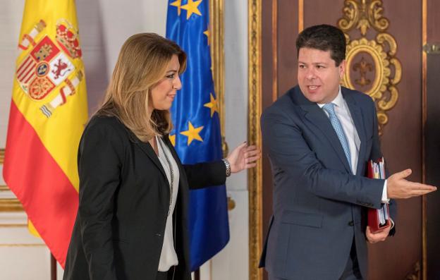 Susana Díaz y Picardo se alían para minimizar los efectos del Brexit en Gibraltar y Andalucía