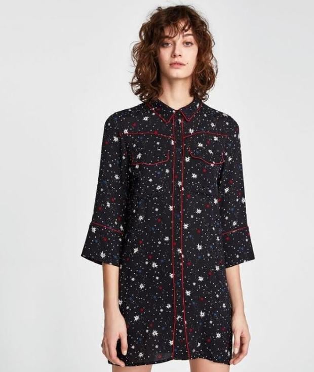 Vestido estrellas fashion stradivarius