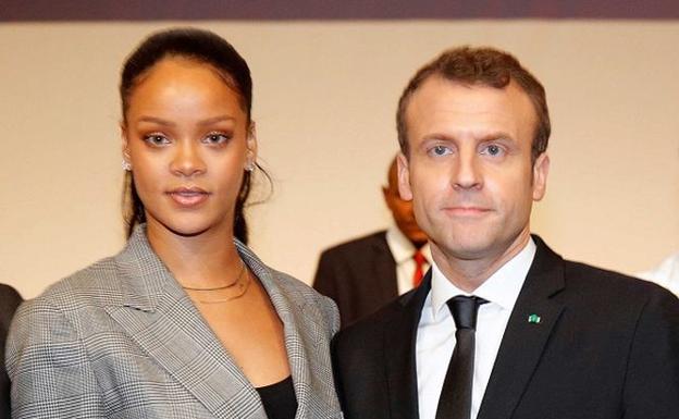 Rihanna y Macron, juntos por Senegal