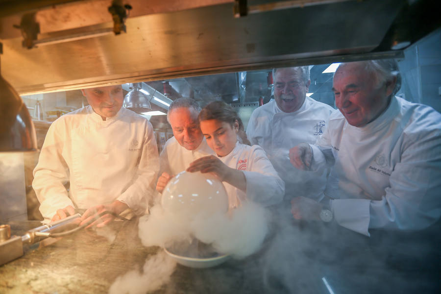 El mano a mano de Esther, granadora de 'Masterchef', y cuatro grandes de la cocina granadina