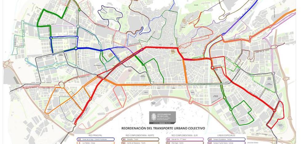 El Ayuntamiento de Granada eliminará la LAC y creará cinco grandes líneas y dos circulares