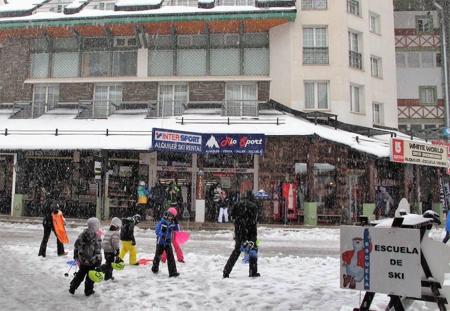 Gran nevada sobre Pradollano