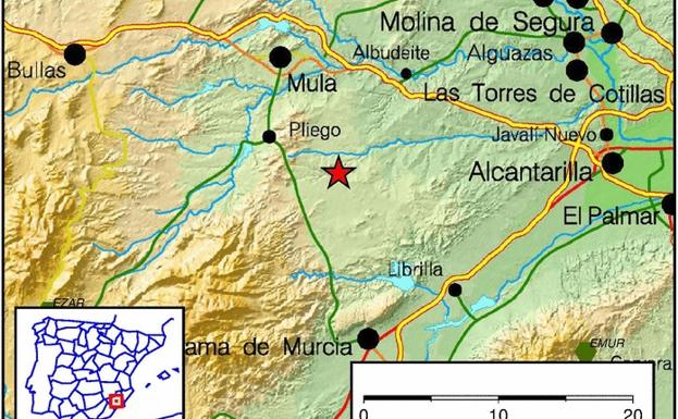 Un terremoto de 4,1 grados sacude Murcia y causa alarma entre la población