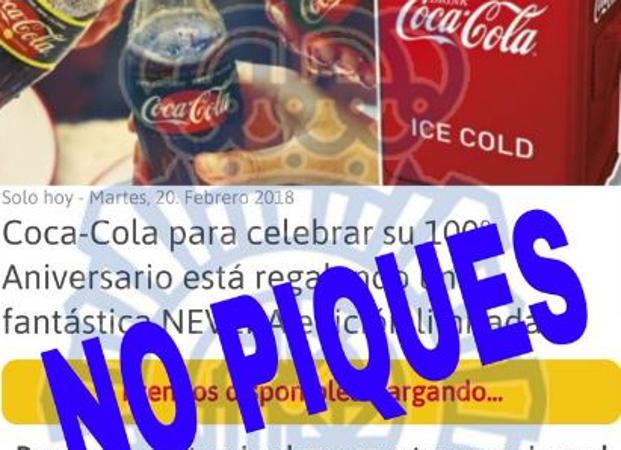 La Policía Nacional avisa del timo de Nike, Bimbo, Coca-Cola, Ryanair y Lancôme