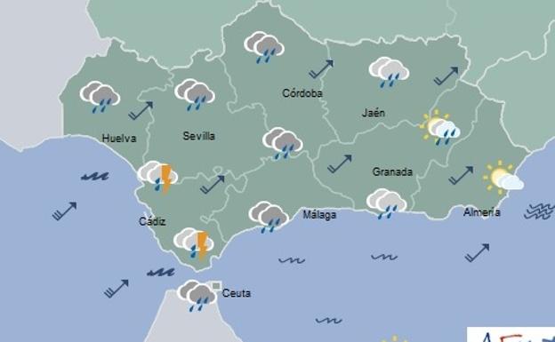 Granada, con el cielo encapotado: alerta amarilla por vientos y lluvias