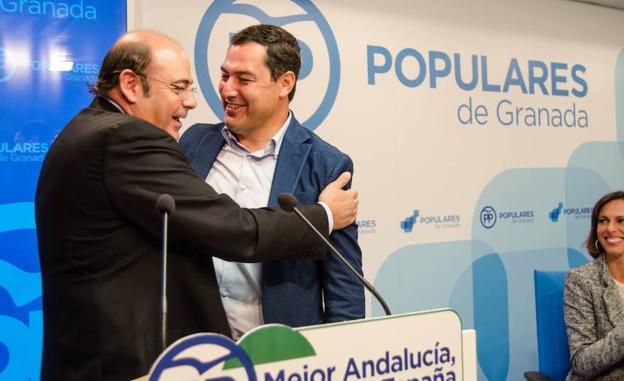 Juanma Moreno propone a Sebastián Pérez como candidato a la alcaldía de Granada