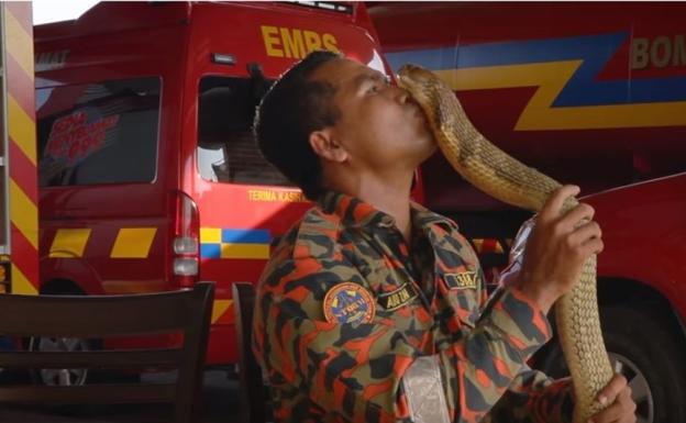 Un famoso 'domador de serpientes' muere por el mordisco de una cobra