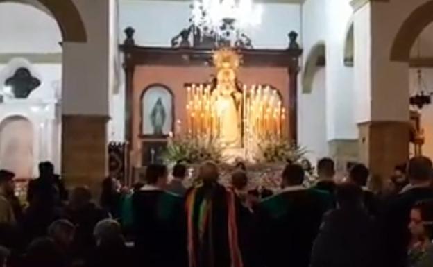 La lluvia impidió procesiones del Viernes de Dolores