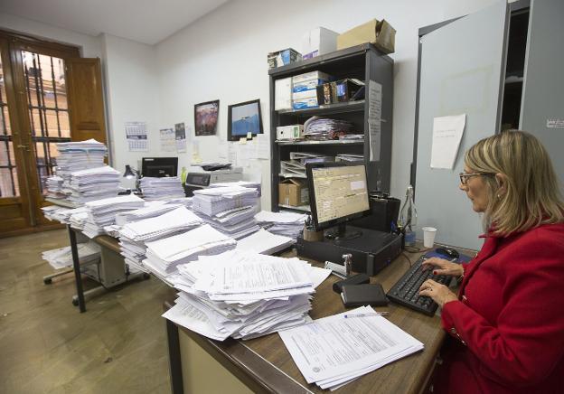 Los 25 juzgados de Granada más saturados recibieron el año pasado 43.000 casos nuevos