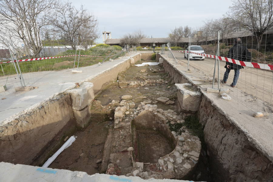 Los Mondragones desaparecen para dar paso al primer parque arqueológico romano de Granada