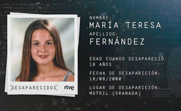 El caso de María Teresa, la desaparecida en Motril, revive en 'Desaparecidos'