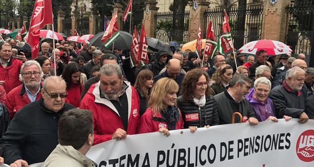 Los pensionistas adelantan en Sevilla una nueva oleada de protestas