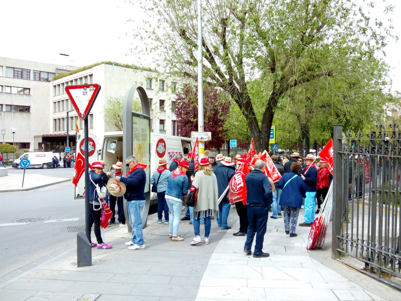 Manifestación en Granada con motivo del Día Internacional del Trabajo