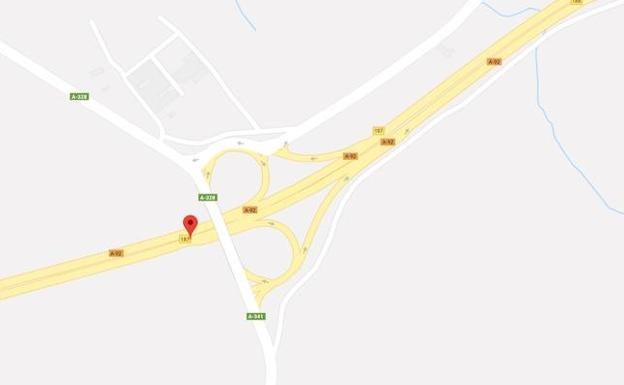 Una colisión entre cinco vehículos en la A-92 genera cuatro kilómetros de retenciones a la altura de Cijuela