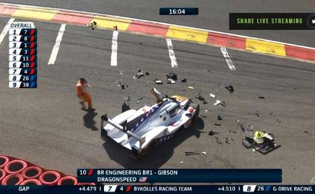 Grave accidente de Pietro Fittipaldi en Spa