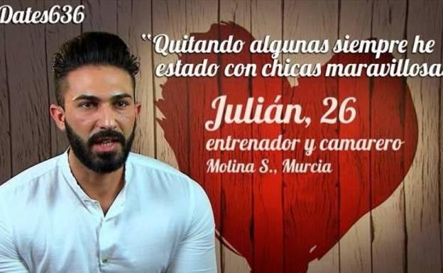 El participante más creído de 'First Dates': «Cintura estrecha, culo redondo»