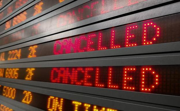 Cancelado un vuelo de Granada a Barcelona por intensas tormentas