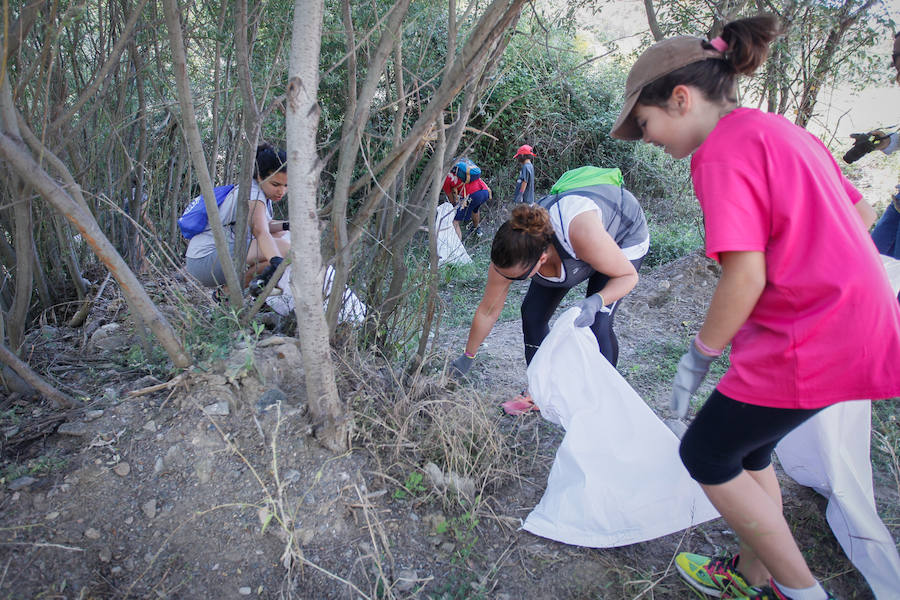 Vecinos de Cenes limpian la ribera del Genil